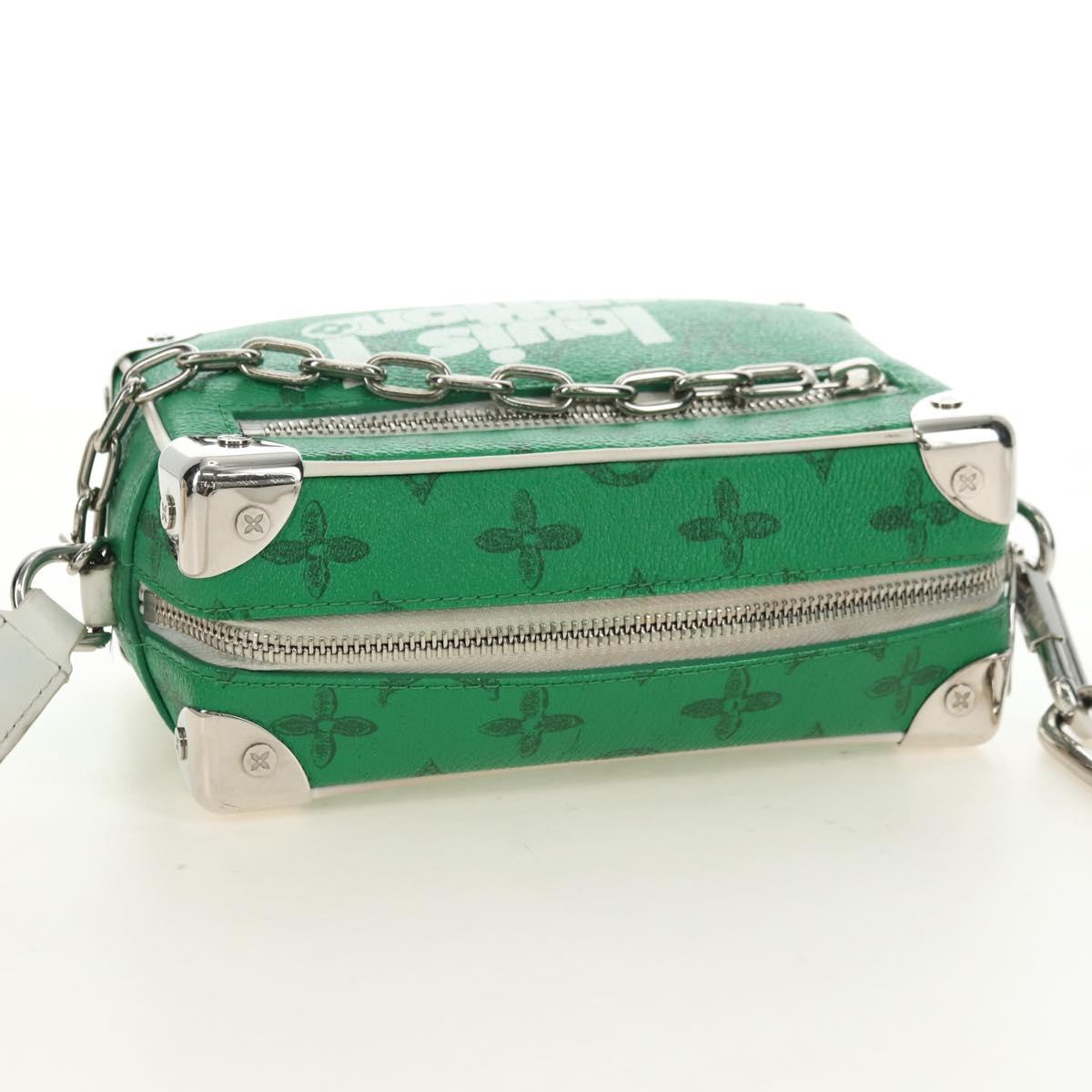 LOUIS VUITTON Monogram Everyday Mini Soft Trunk Bag Green M80816 Auth 182630M