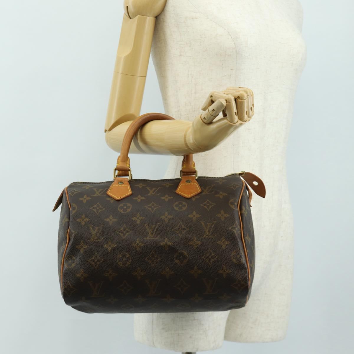 LOUIS VUITTON Monogram Speedy 25 Hand Bag M41528 LV Auth 182641SAM