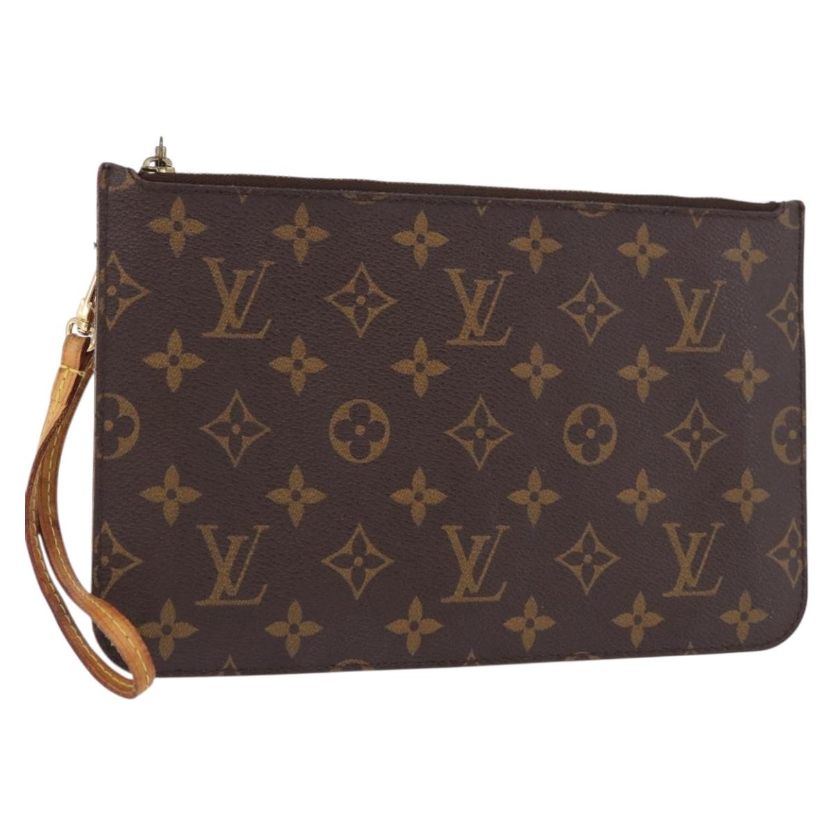 LOUIS VUITTON Monogram Neverfull MM Pouch Accessory Pouch LV Auth 182653A