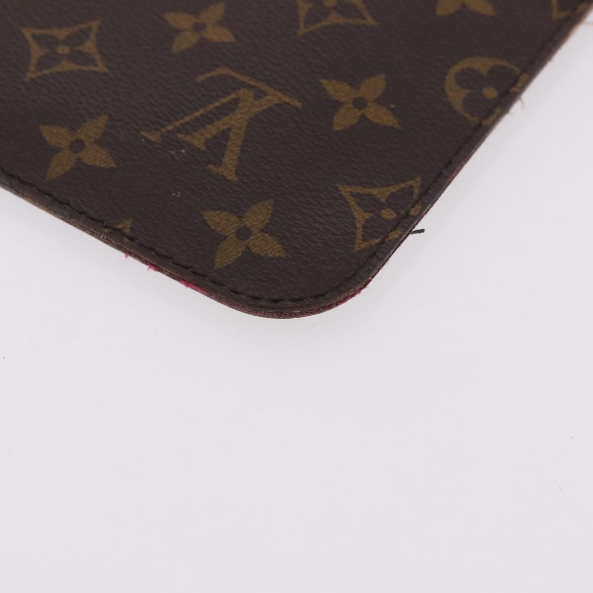 LOUIS VUITTON Monogram Neverfull MM Pouch Accessory Pouch LV Auth 182653A