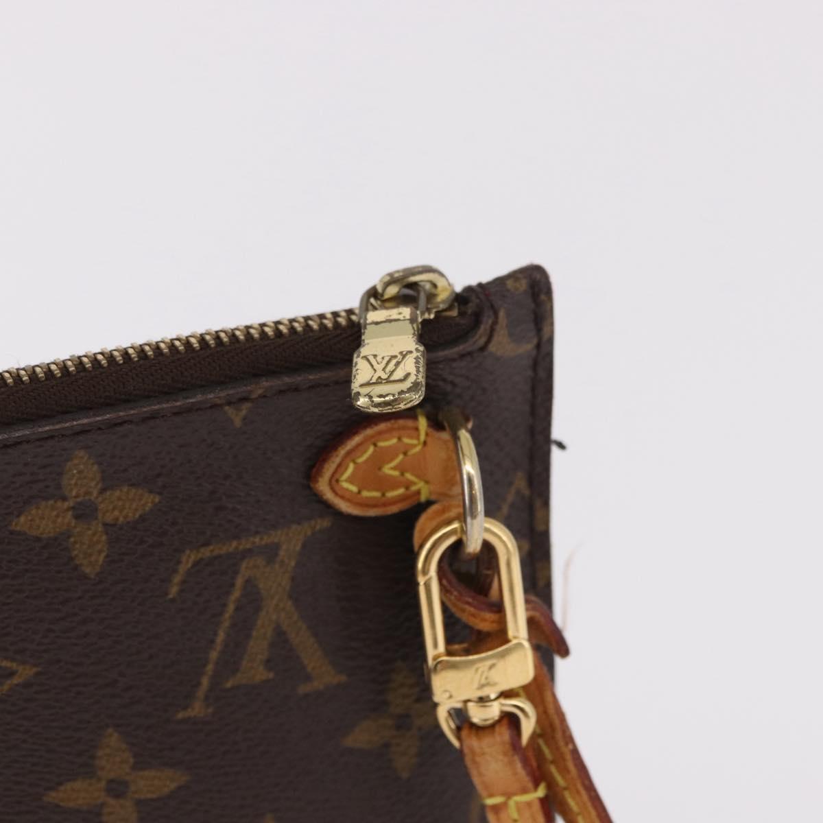 LOUIS VUITTON Monogram Neverfull MM Pouch Accessory Pouch LV Auth 182653A