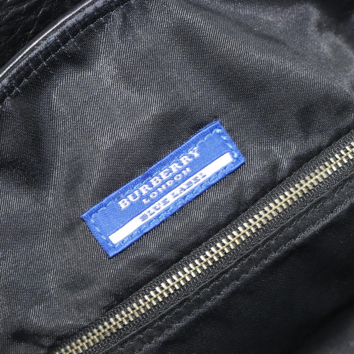 BURBERRY Blue Label Tote Bag Wool Gray Silver Auth 182657A