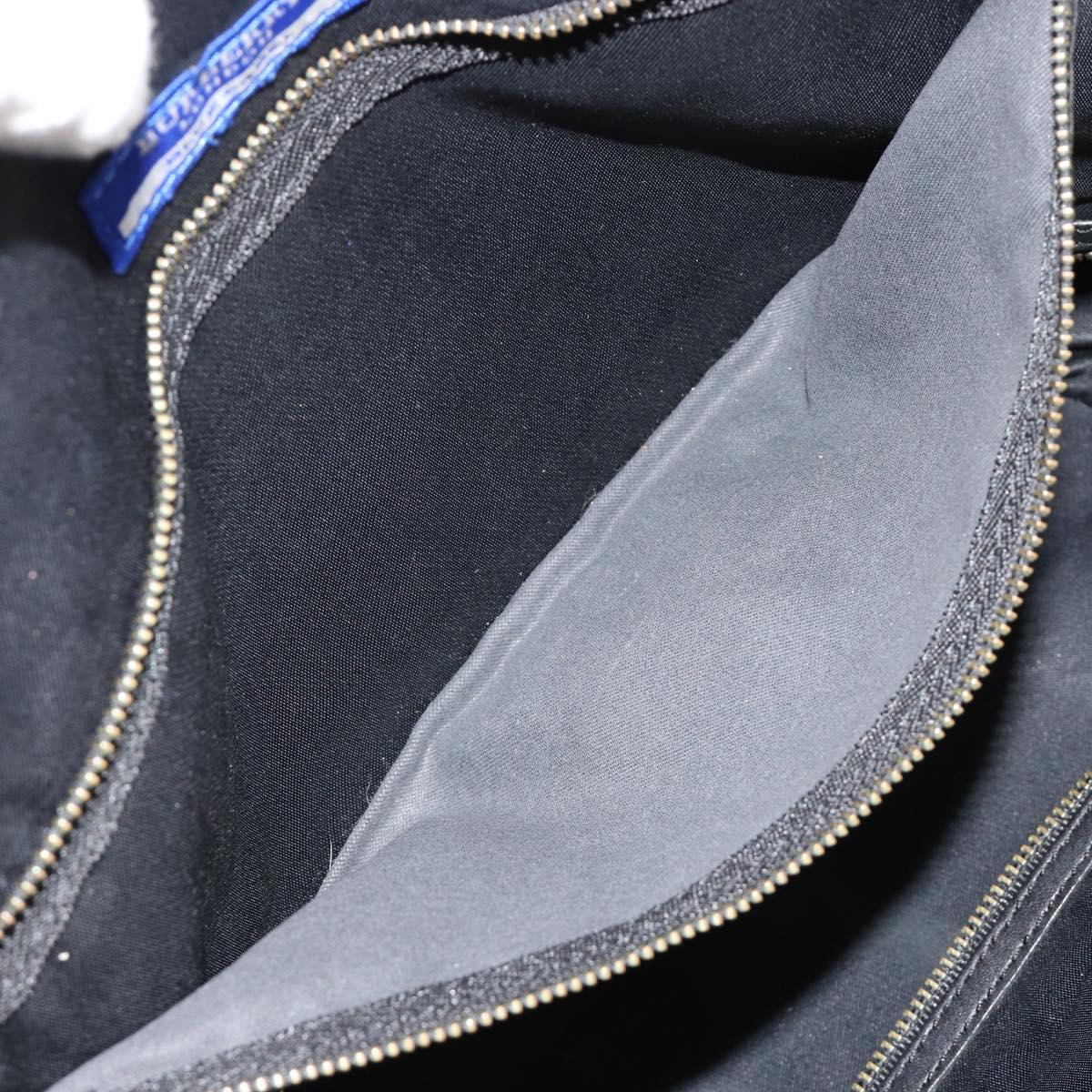 BURBERRY Blue Label Tote Bag Wool Gray Silver Auth 182657A