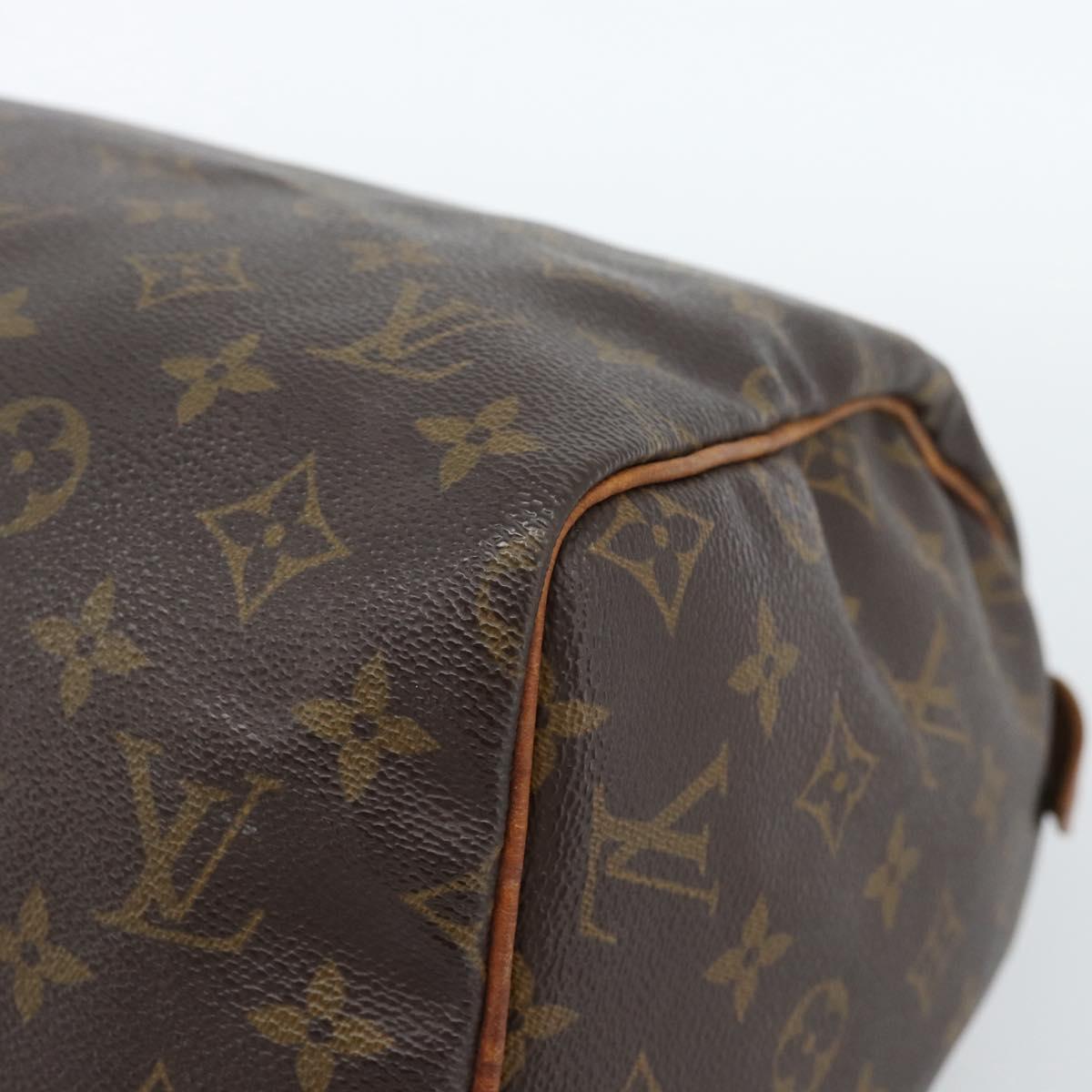 LOUIS VUITTON Monogram Speedy 30 Hand Bag M41526 LV Auth 182659