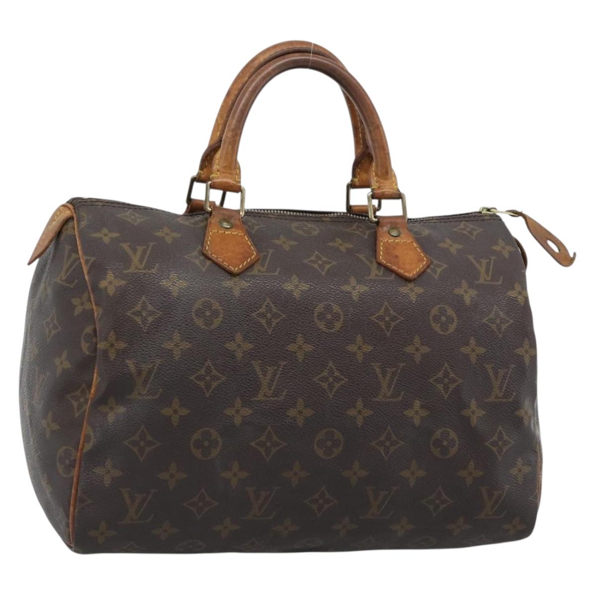 LOUIS VUITTON Monogram Speedy 30 Hand Bag M41526 LV Auth 182659