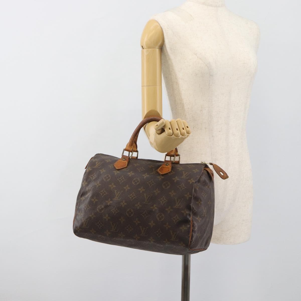 LOUIS VUITTON Monogram Speedy 30 Hand Bag M41526 LV Auth 182659