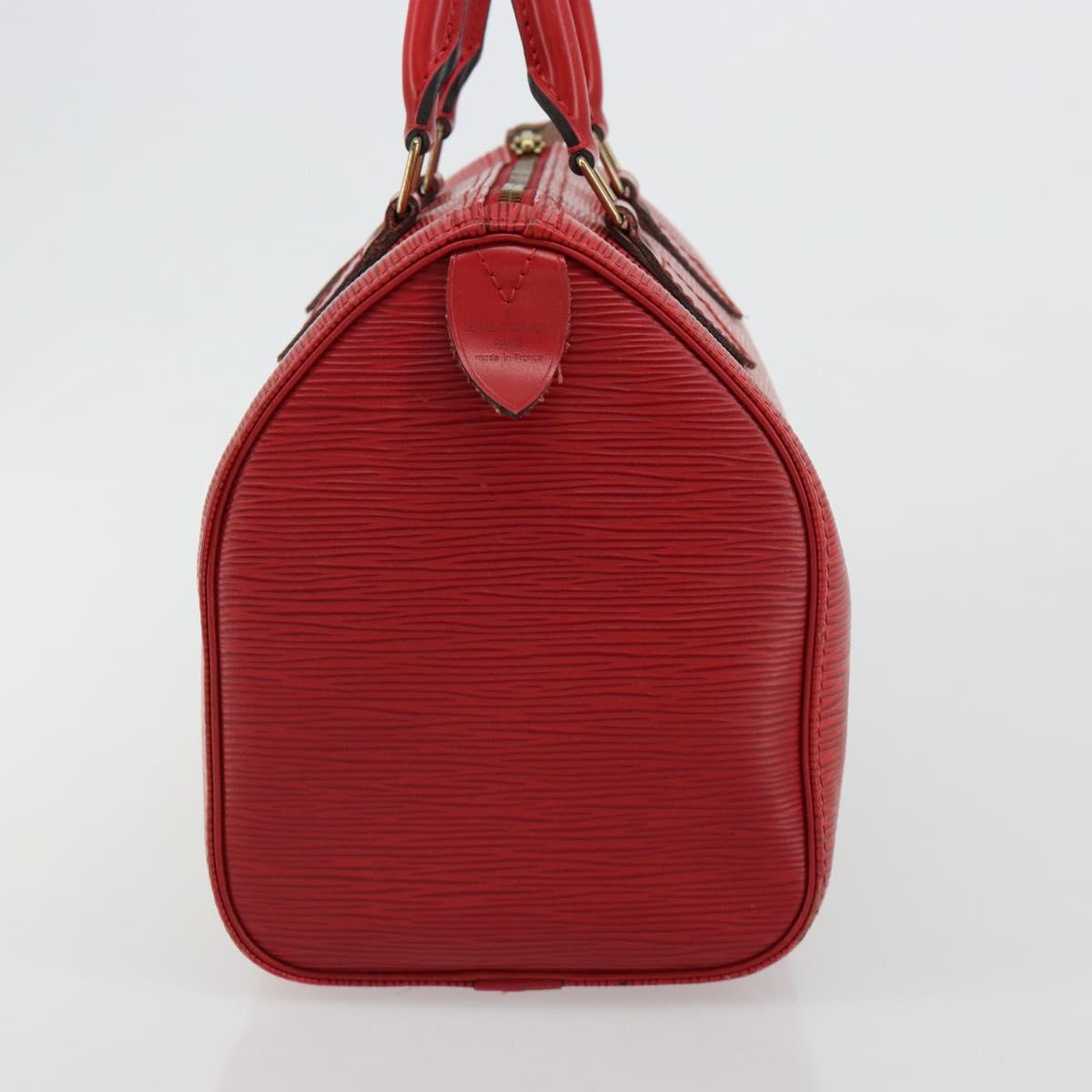 LOUIS VUITTON Epi Speedy 25 Hand Bag Castilian Red M43017 LV Auth 182664A