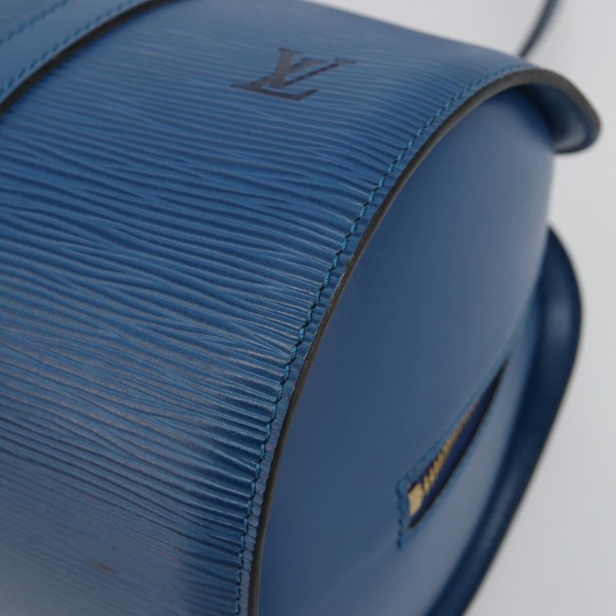 LOUIS VUITTON Epi Soufflot Hand Bag Blue M52225 LV Auth 182665A