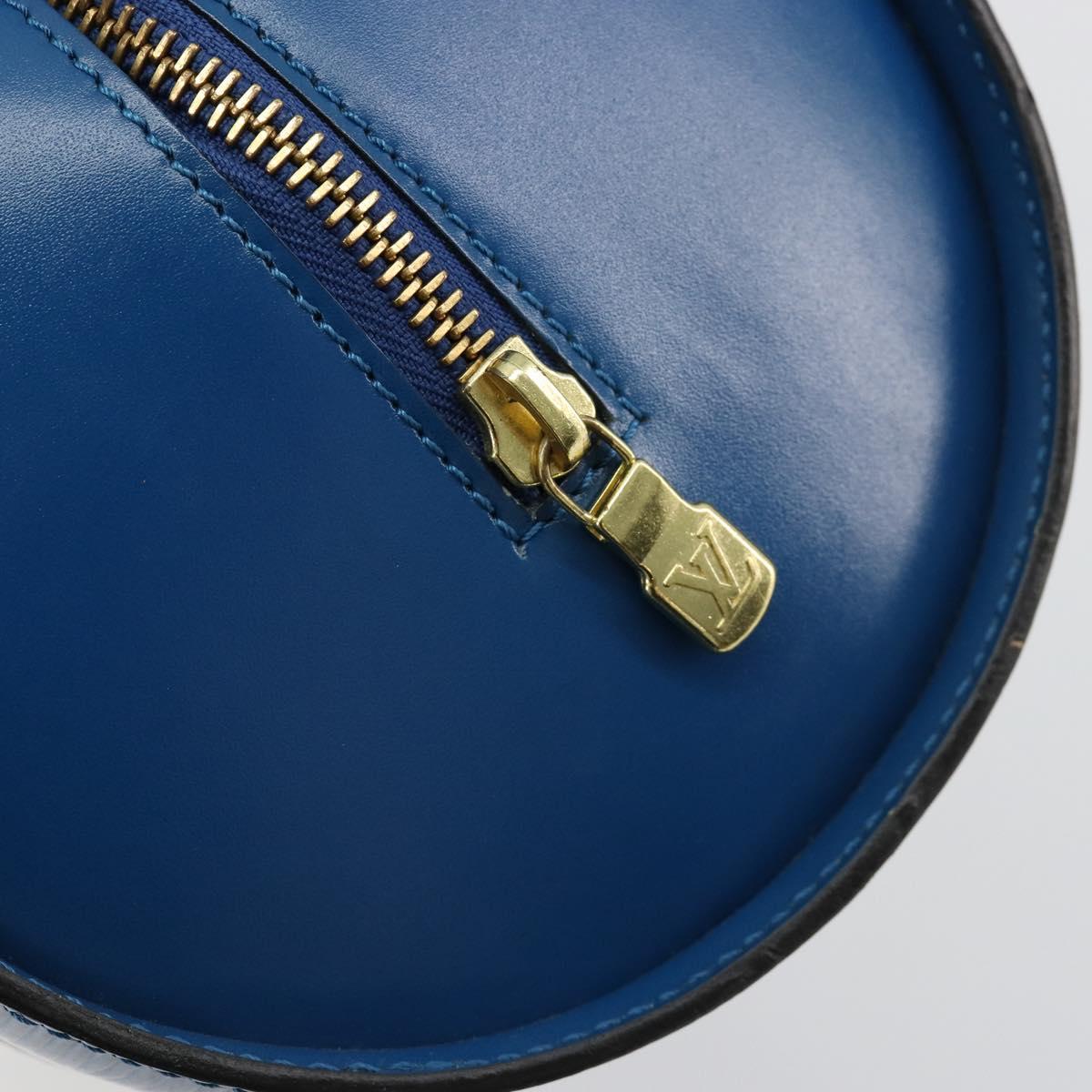 LOUIS VUITTON Epi Soufflot Hand Bag Blue M52225 LV Auth 182665A