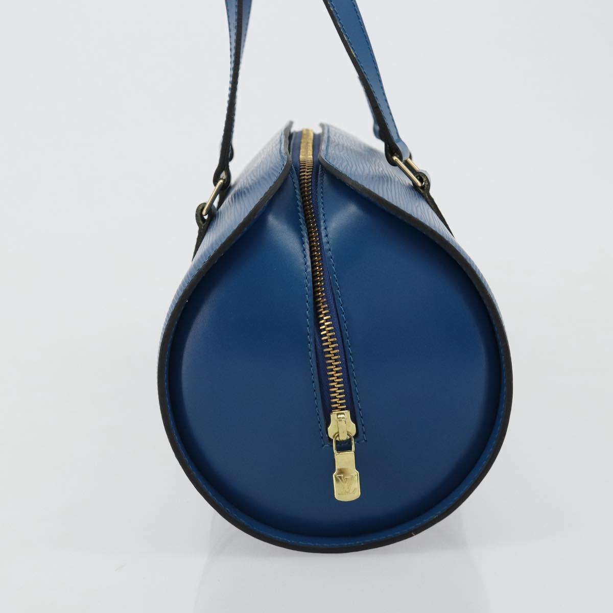 LOUIS VUITTON Epi Soufflot Hand Bag Blue M52225 LV Auth 182665A