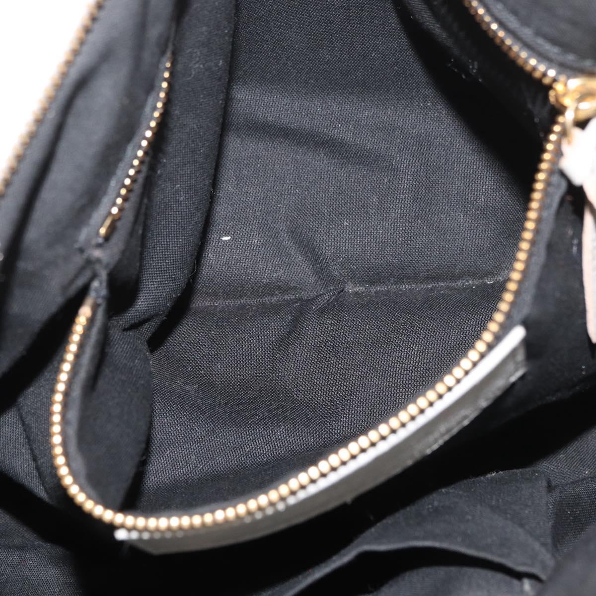 BALENCIAGA Edge Town Hand Bag Leather 2way Gray Gold 390149 Auth 182677SAM