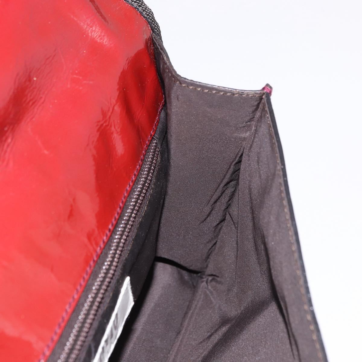 Miu Miu Shoulder Bag Leather Red Auth 182689