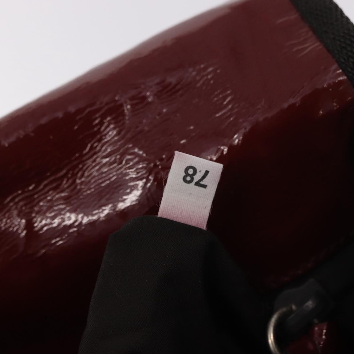 Miu Miu Shoulder Bag Leather Red Auth 182689