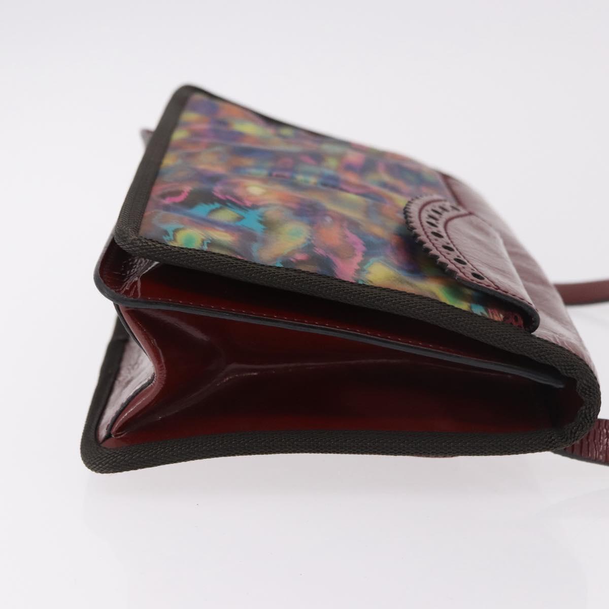 Miu Miu Shoulder Bag Leather Red Auth 182689