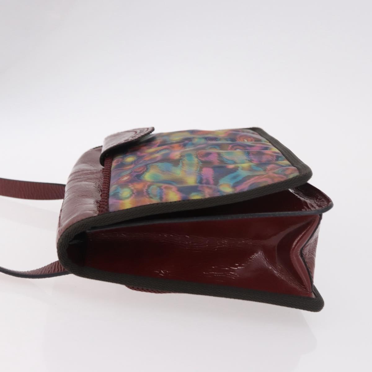 Miu Miu Shoulder Bag Leather Red Auth 182689