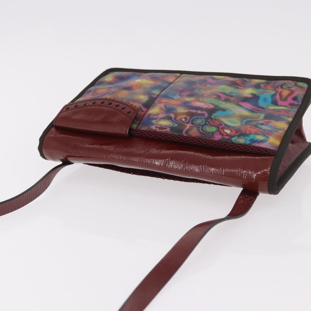Miu Miu Shoulder Bag Leather Red Auth 182689