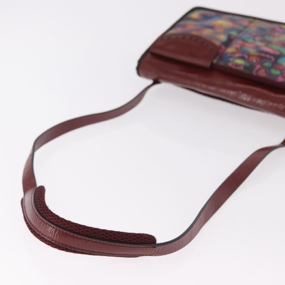 Miu Miu Shoulder Bag Leather Red Auth 182689