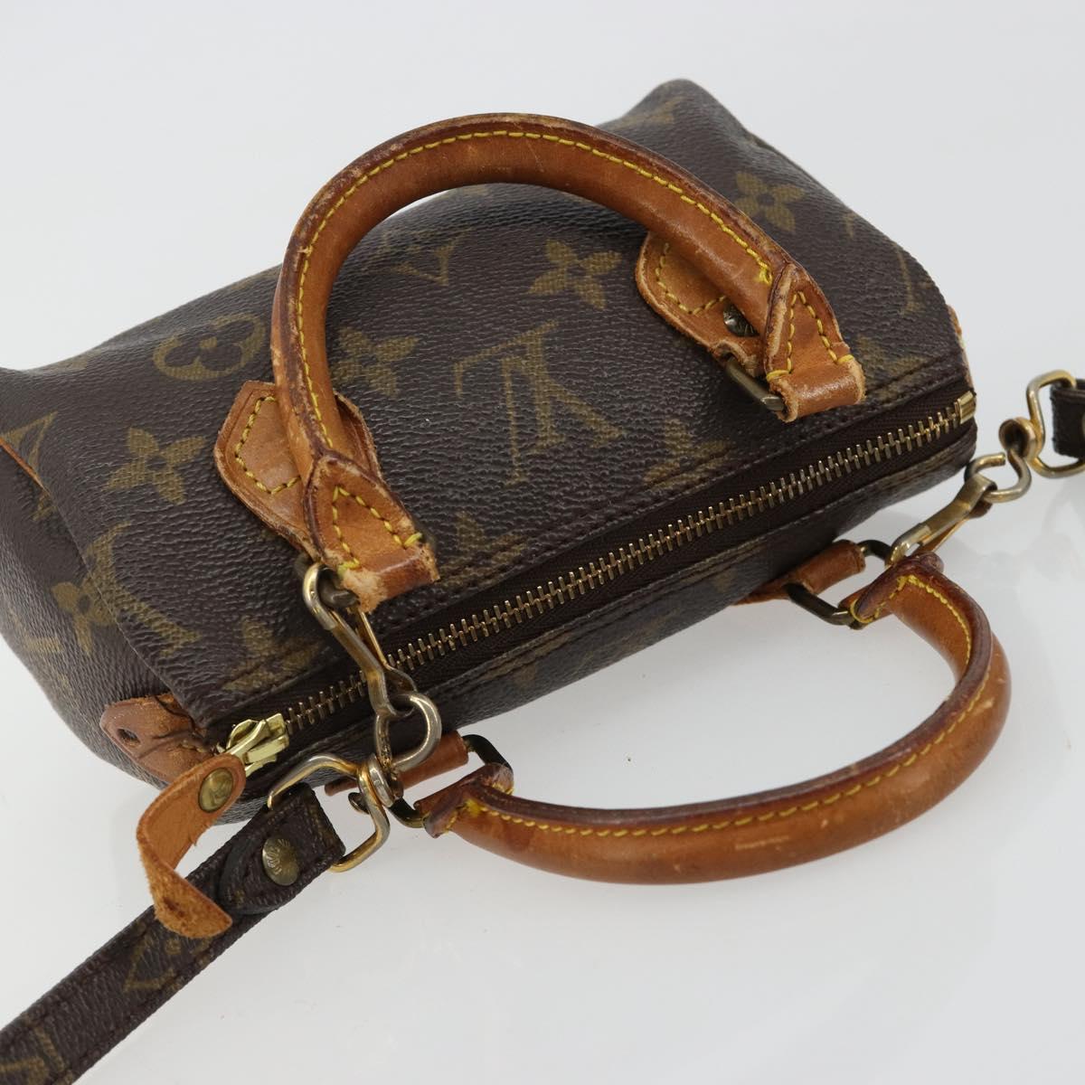 LOUIS VUITTON Monogram Mini Speedy Hand Bag M41534 LV Auth 182690