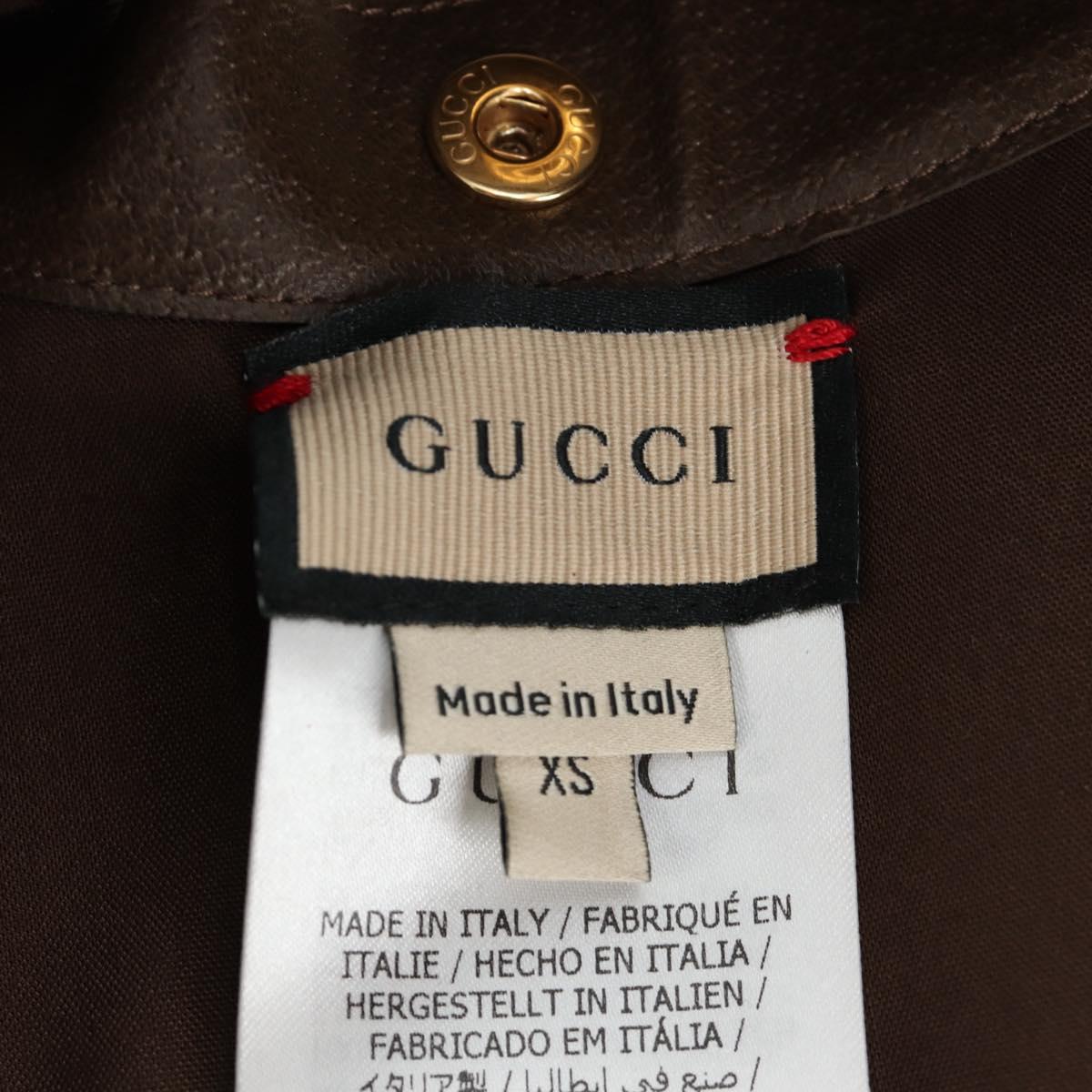 GUCCI GG Supreme Pet Harness Coat Set PVC Beige Gold 692963 Auth 182693V
