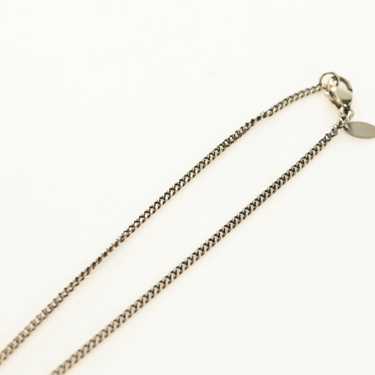 CHANEL COCO Mark Necklace metal Gold Tone CC Auth 182696M