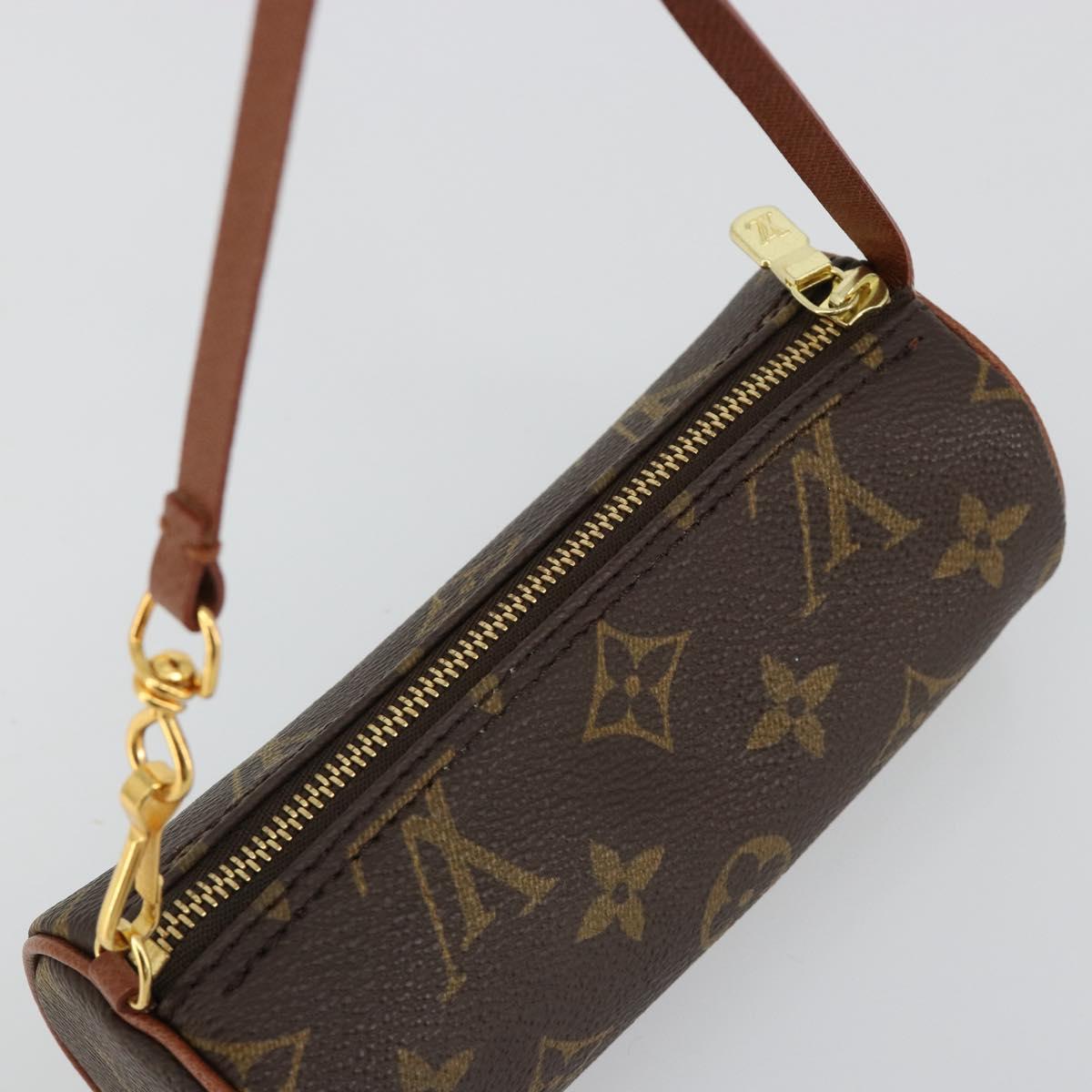LOUIS VUITTON Monogram Papillon Pouch LV Auth 182698A