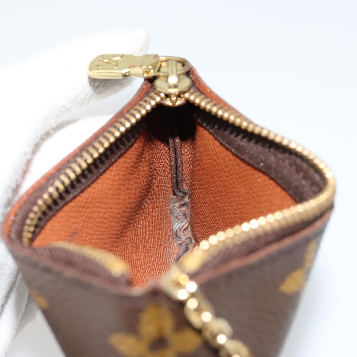 LOUIS VUITTON Monogram Pochette Cles Coin Purse M62650 LV Auth 182706