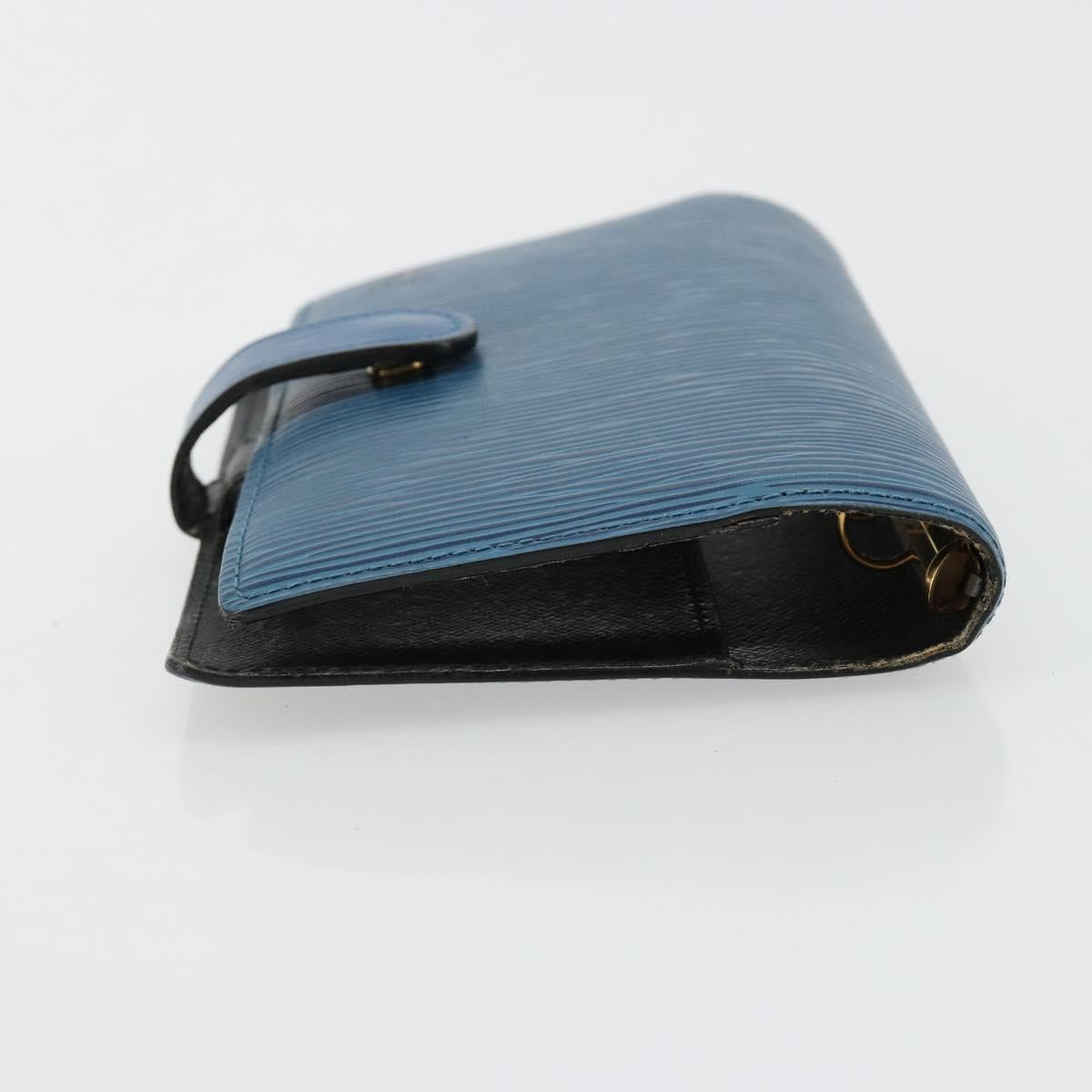 LOUIS VUITTON Epi Agenda PM Day Planner Cover Blue R20055 LV Auth 182707