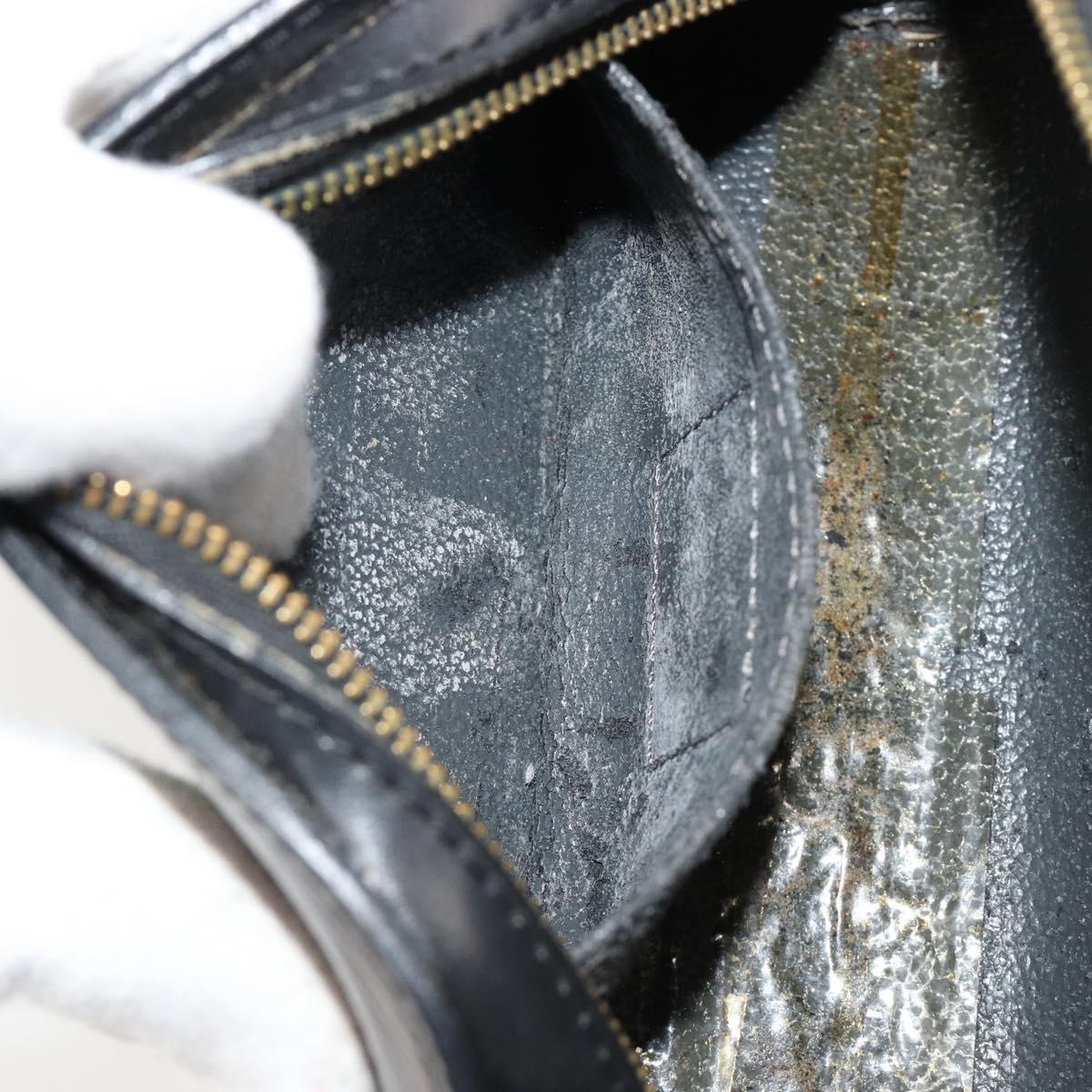 LOUIS VUITTON Epi Dauphine PM Pouch Black M48442 LV Auth 182713