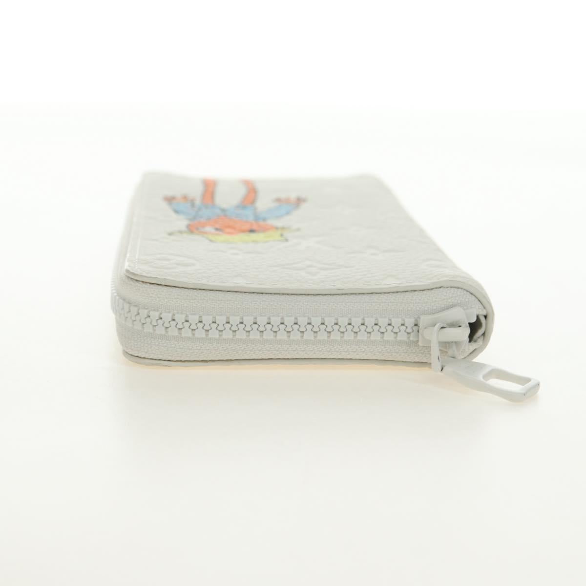 LOUIS VUITTON Taurillon Zippy Wallet Vertical LV Friend M80337 LV Auth 182719M