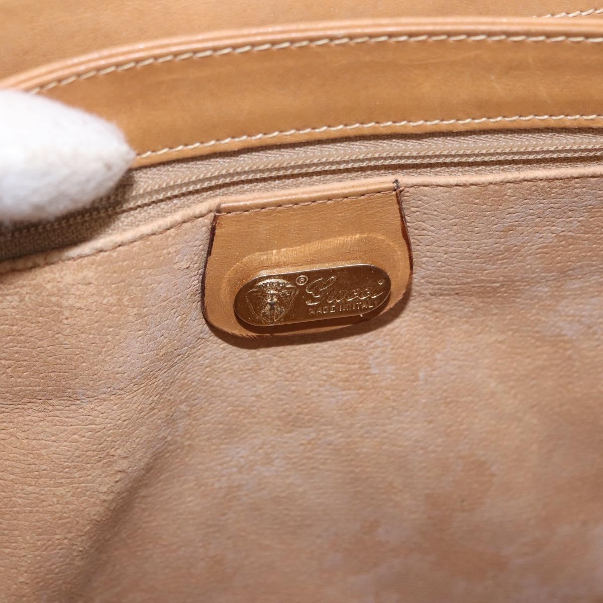 GUCCI Micro GG Supreme Hand Bag PVC Beige Gold 000 46 4857 Auth 182722