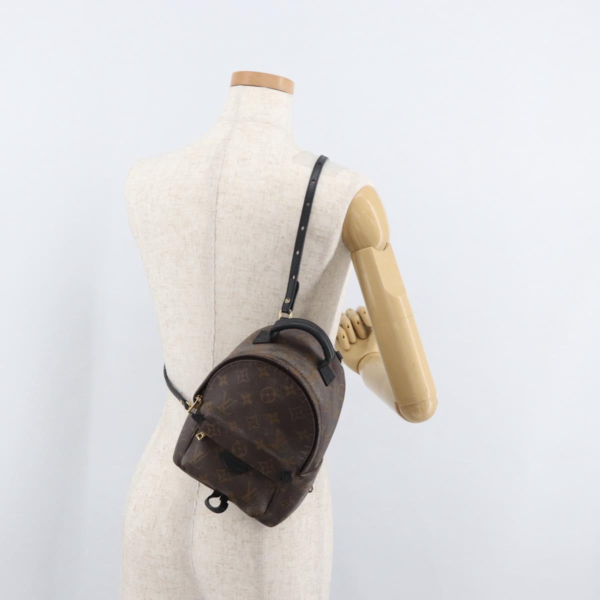 LOUIS VUITTON Monogram Palm Springs MINI Backpack M44873 LV Auth 182764