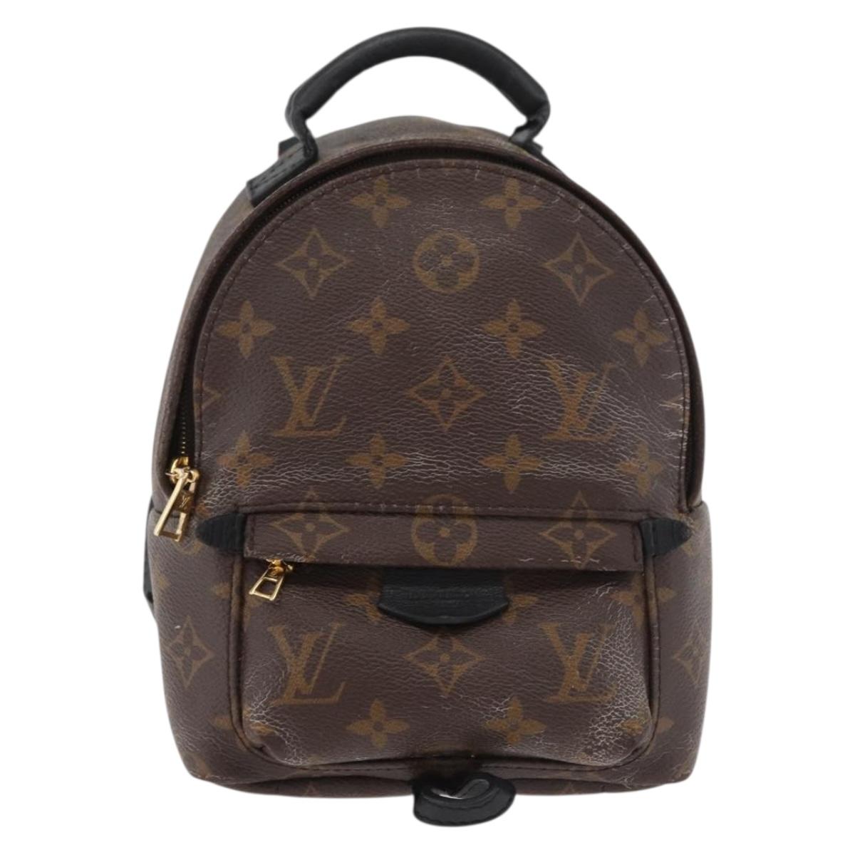 LOUIS VUITTON Monogram Palm Springs MINI Backpack M44873 LV Auth 182764