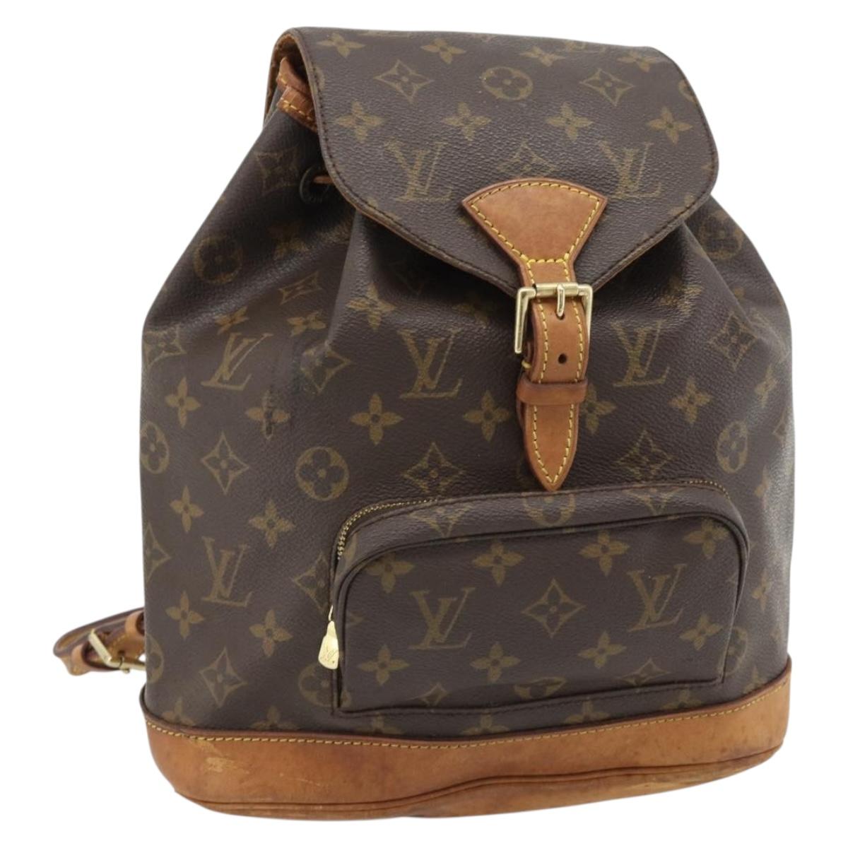 LOUIS VUITTON Monogram Montsouris MM Backpack M51136 LV Auth 182770