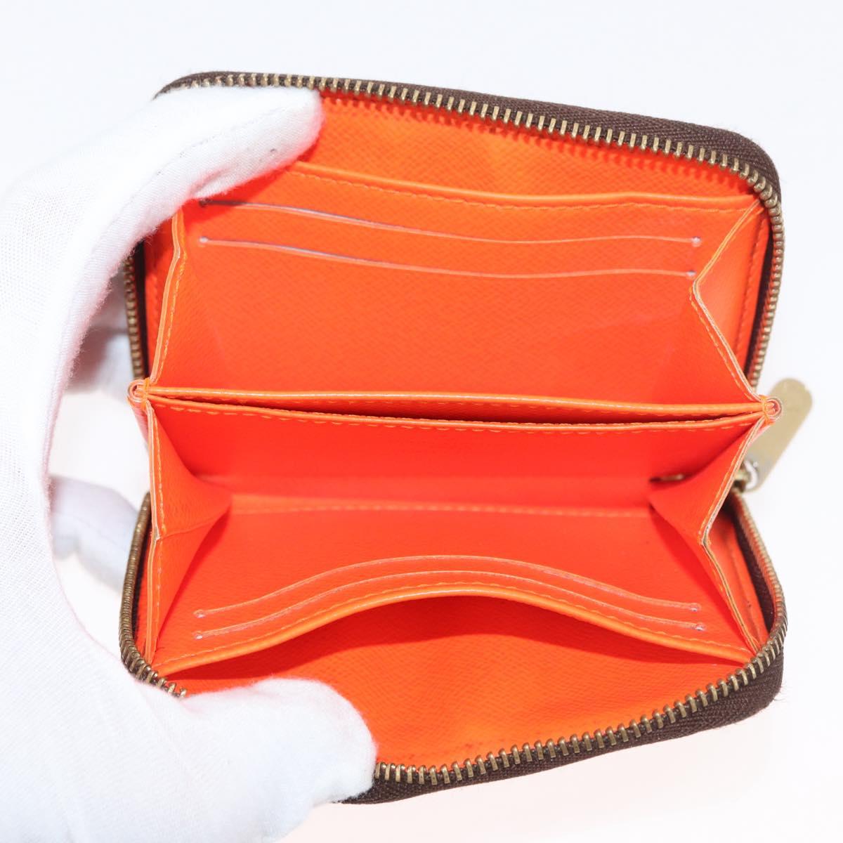 LOUIS VUITTON Graffiti Zippy coin purse Coin Purse Orange M93708 LV Auth 182771A