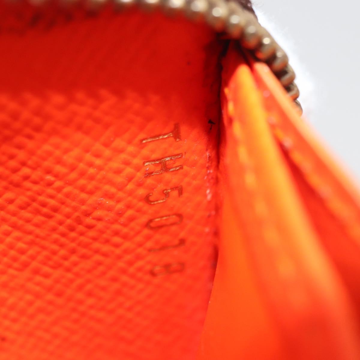 LOUIS VUITTON Graffiti Zippy coin purse Coin Purse Orange M93708 LV Auth 182771A