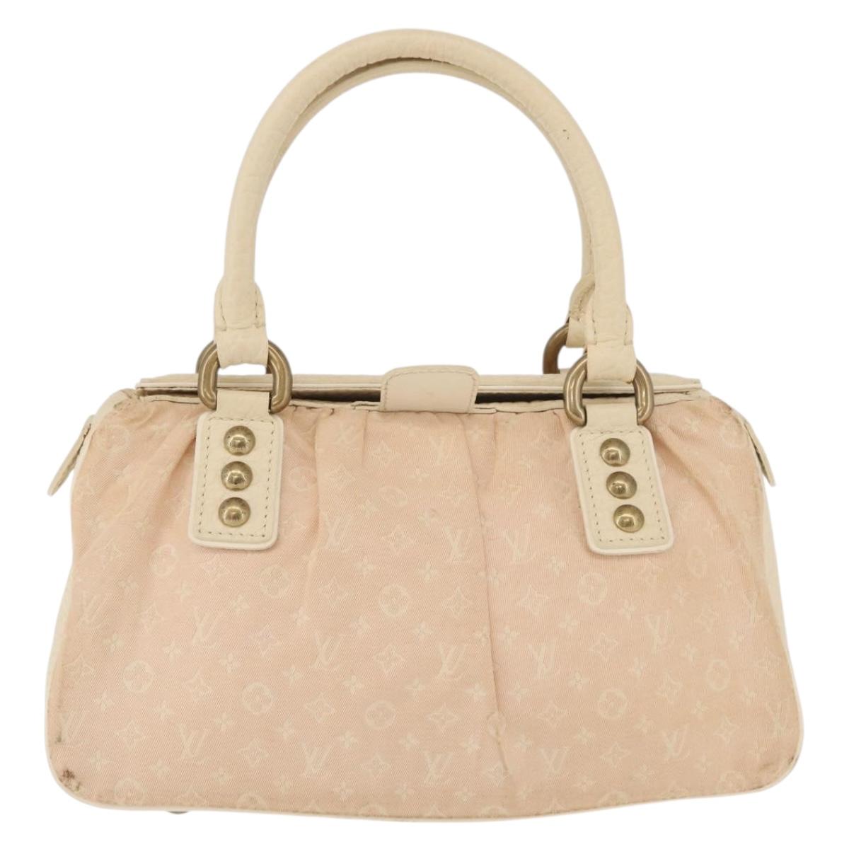 LOUIS VUITTON Monogram Mini Lin Trapeze PM Hand Bag Pink M40062 LV Auth 182773