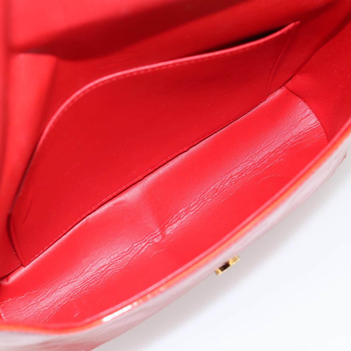 LOUIS VUITTON Monogram Vernis Thompson Street Bag Red Rouge M91094 Auth 182774