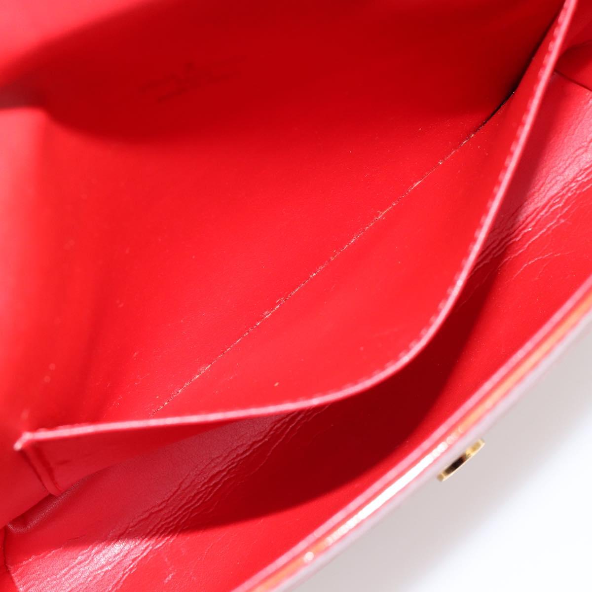 LOUIS VUITTON Monogram Vernis Thompson Street Bag Red Rouge M91094 Auth 182774
