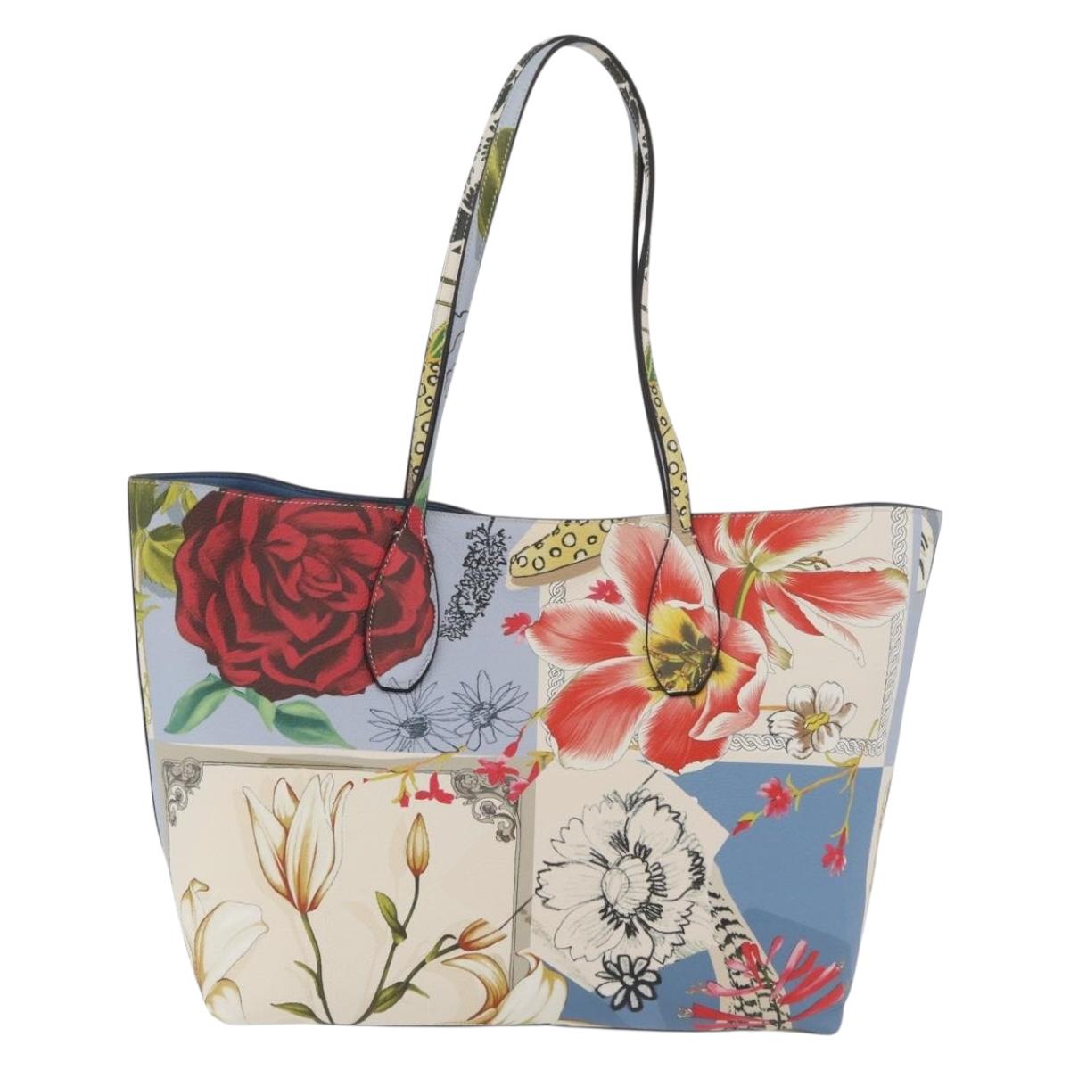 Salvatore Ferragamo Gancini Tote Bag Leather Multicolor Gold Auth 182776SAM