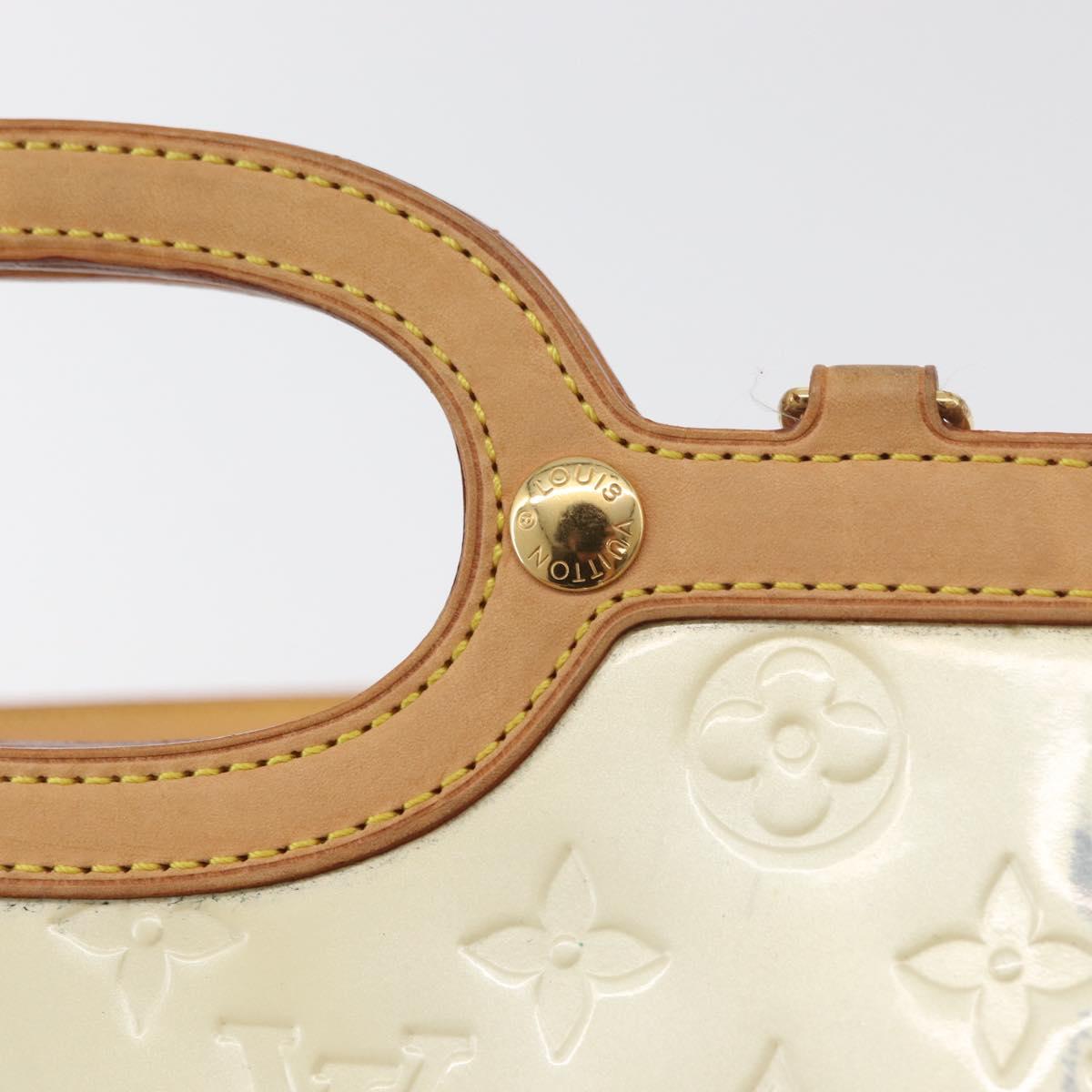LOUIS VUITTON Monogram Vernis Roxbury Drive Bag 2Way Perle M91374 Auth 182822