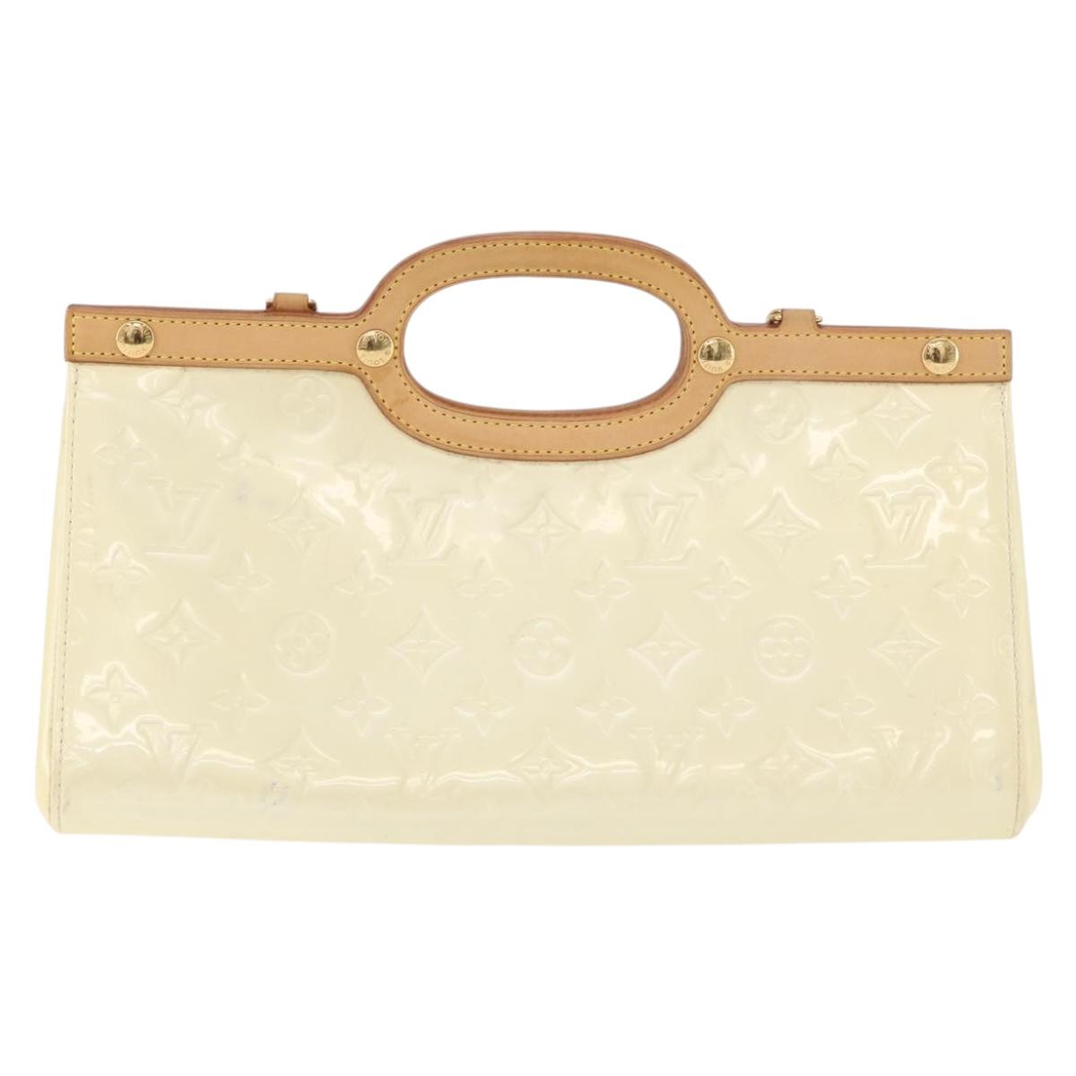 LOUIS VUITTON Monogram Vernis Roxbury Drive Bag 2Way Perle M91374 Auth 182822