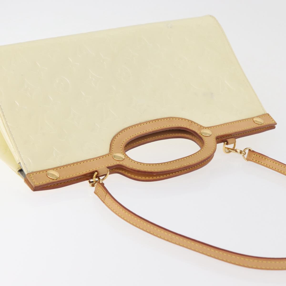 LOUIS VUITTON Monogram Vernis Roxbury Drive Bag 2Way Perle M91374 Auth 182822