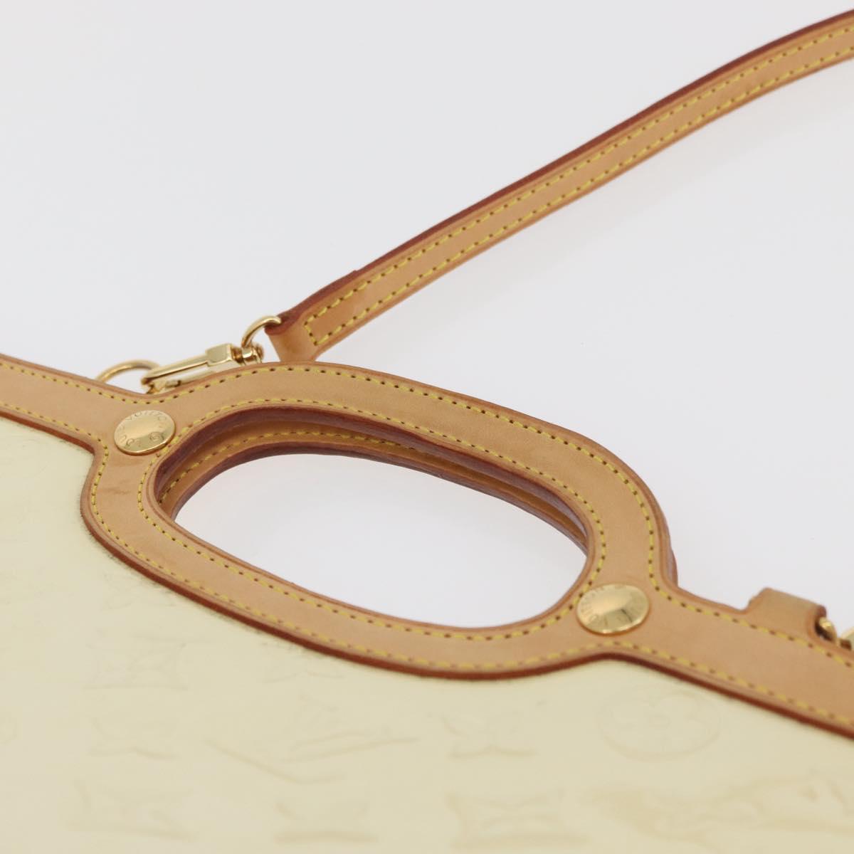 LOUIS VUITTON Monogram Vernis Roxbury Drive Bag 2Way Perle M91374 Auth 182822