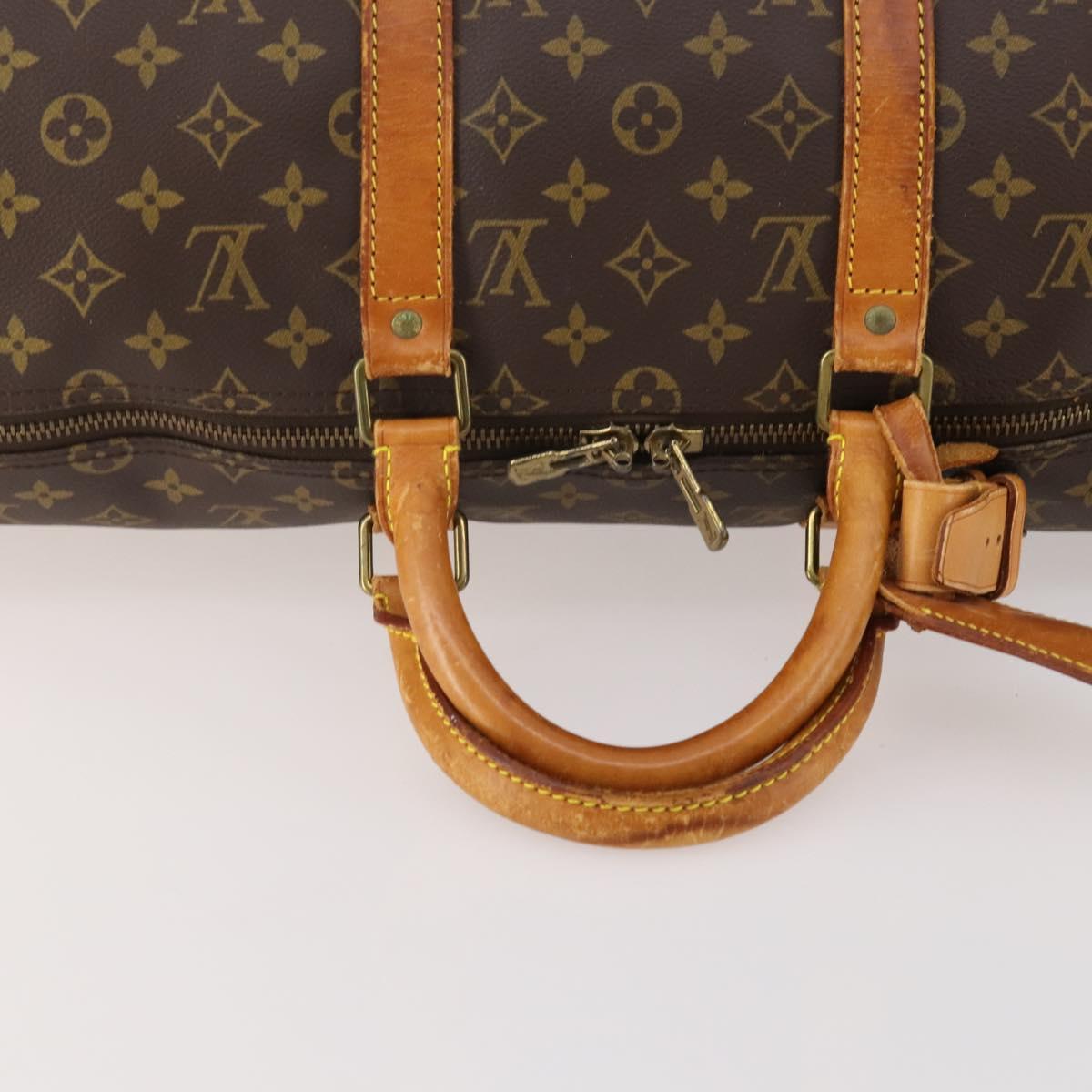 LOUIS VUITTON Monogram Keepall 50 Boston Bag M41426 LV Auth 182823