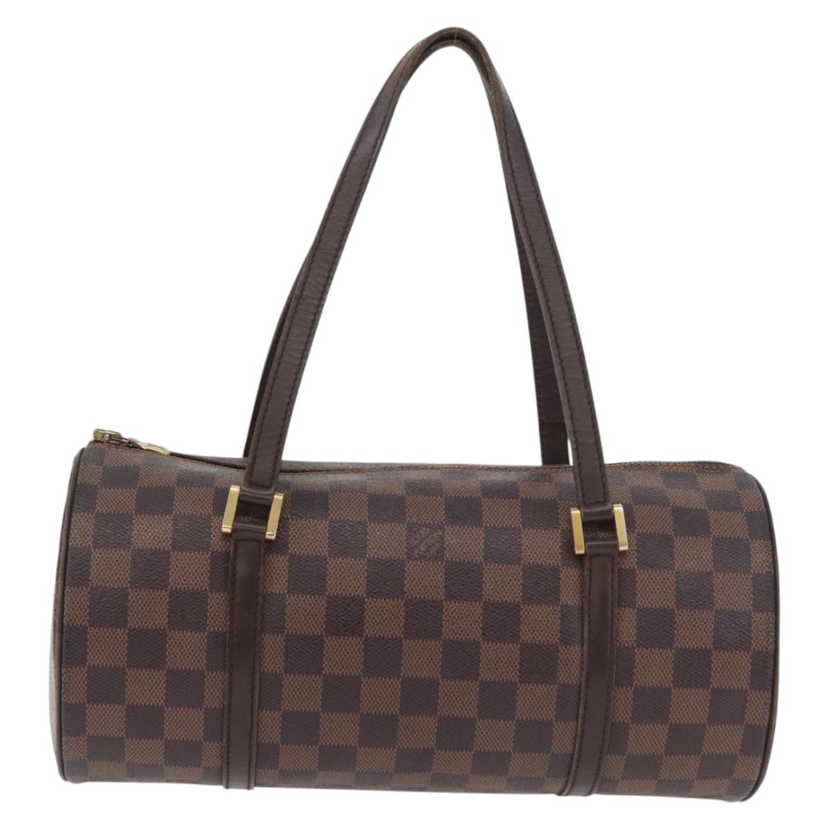 LOUIS VUITTON Damier Ebene Papillon 30 Hand Bag N51303 LV Auth 182824
