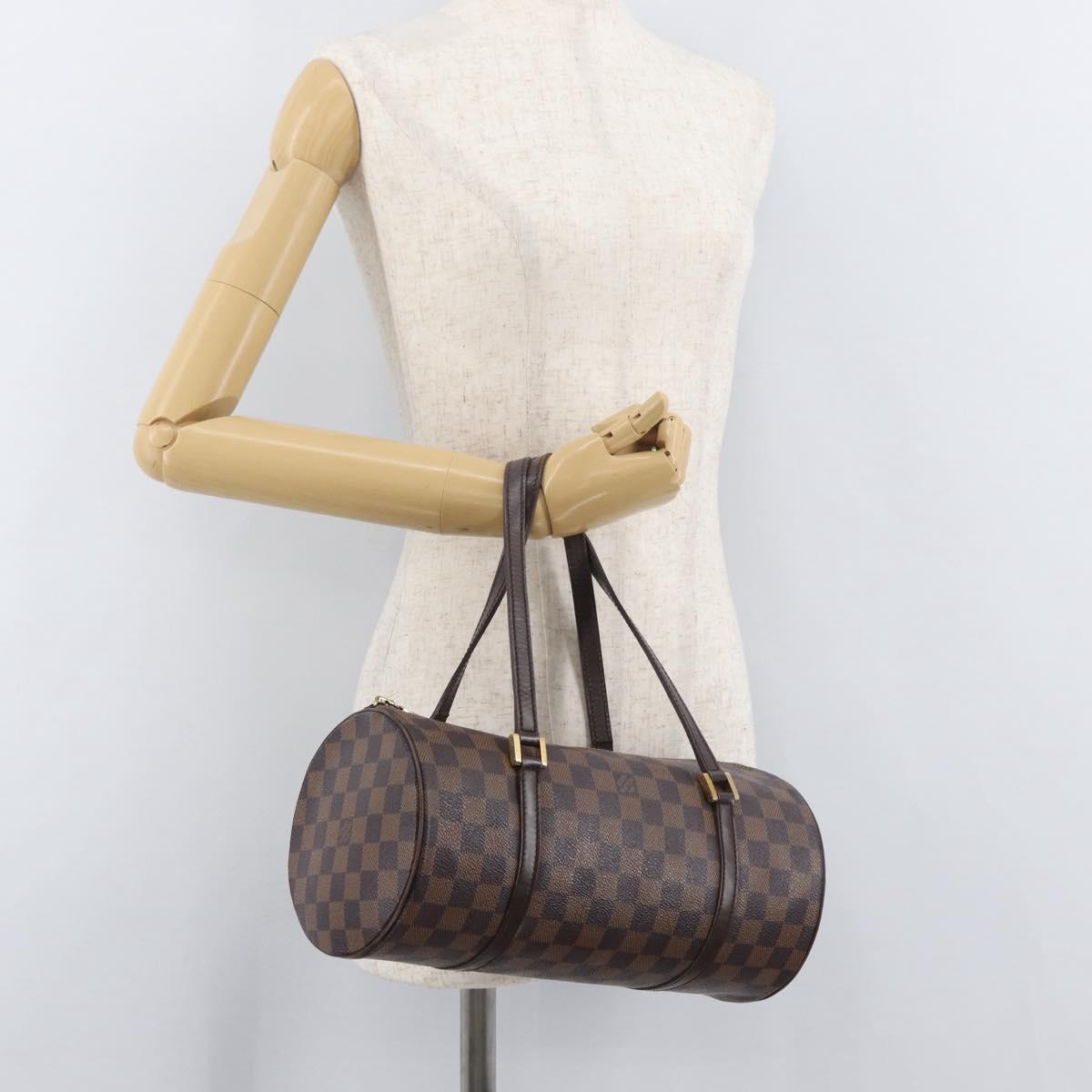 LOUIS VUITTON Damier Ebene Papillon 30 Hand Bag N51303 LV Auth 182824