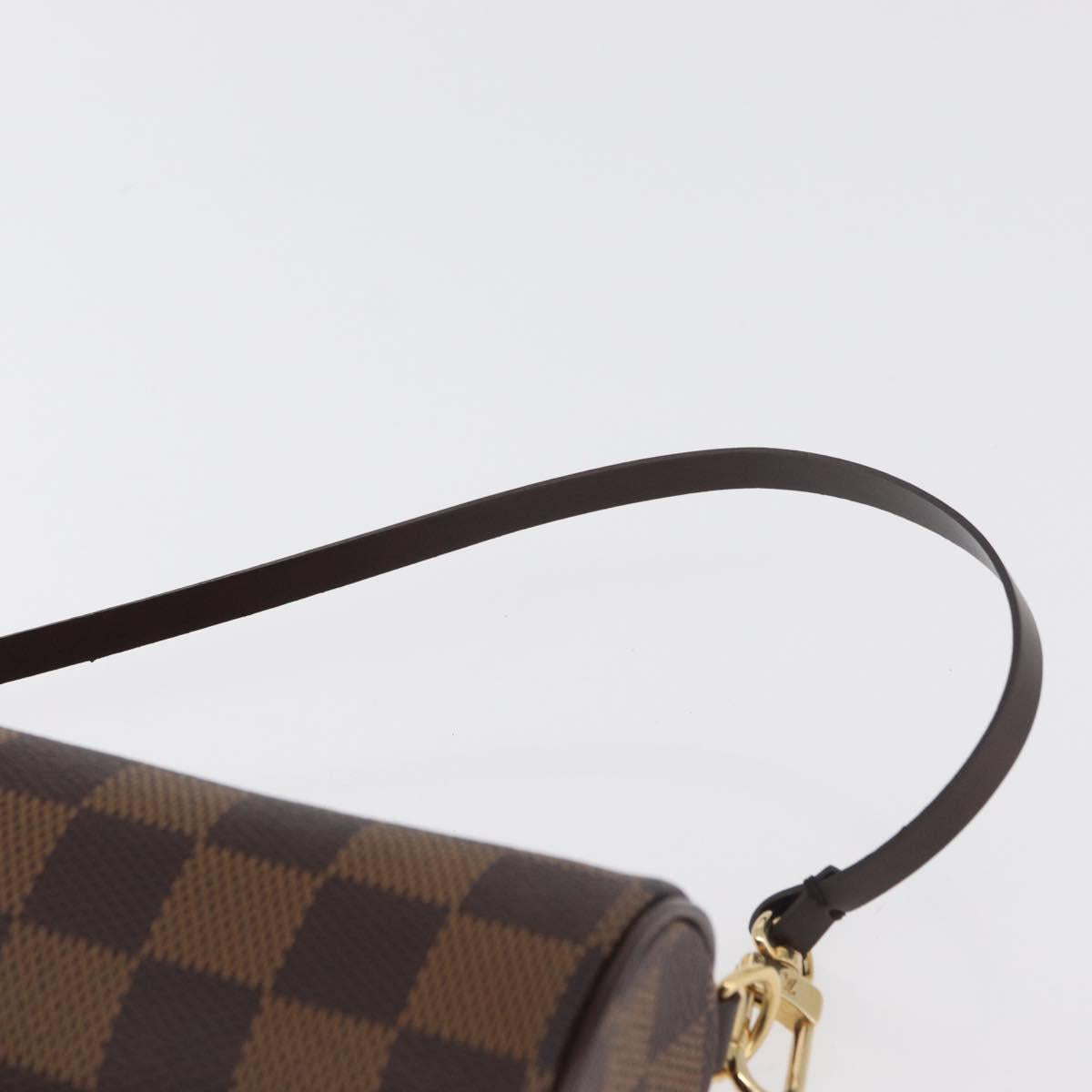 LOUIS VUITTON Damier Ebene Papillon Pouch LV Auth 182825