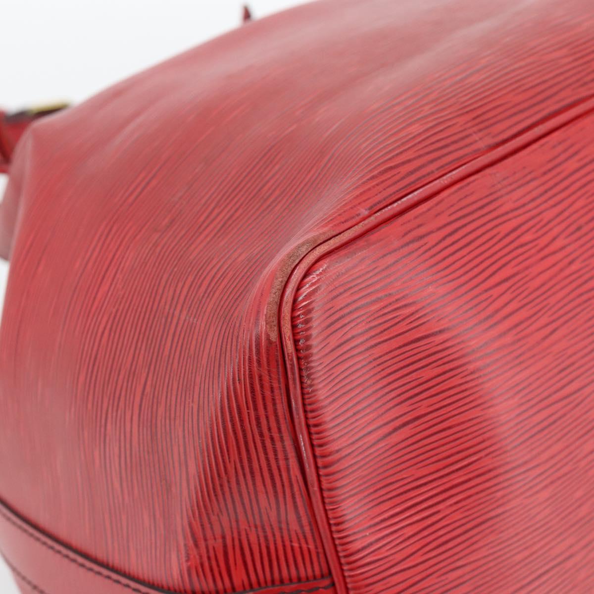 LOUIS VUITTON Epi Petit Noe Shoulder Bag Red M44107 LV Auth 182826