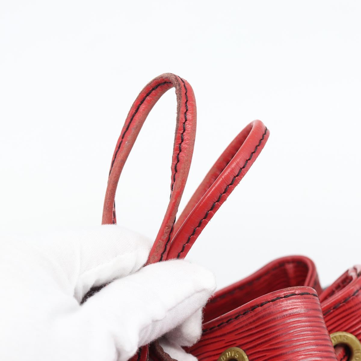 LOUIS VUITTON Epi Petit Noe Shoulder Bag Red M44107 LV Auth 182826