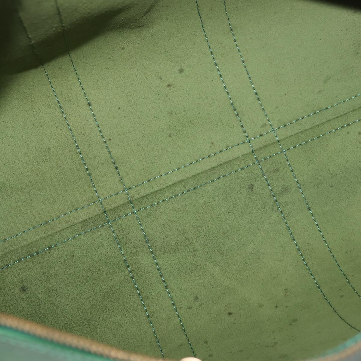 LOUIS VUITTON Epi Keepall 45 Boston Bag Green M42974 LV Auth 182828